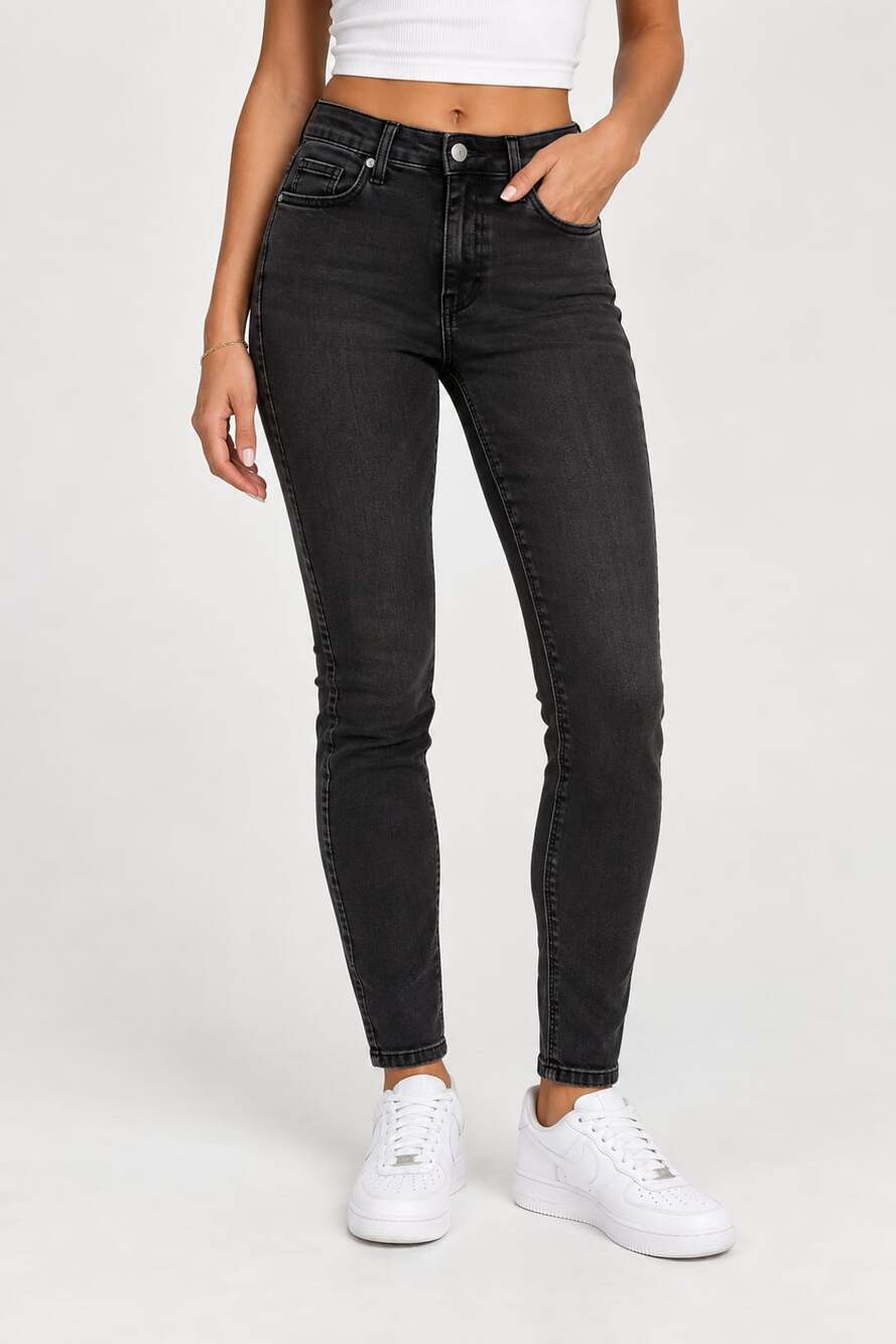 AYR Skinny Jeans W 25 L 26 Black Denim High Rise